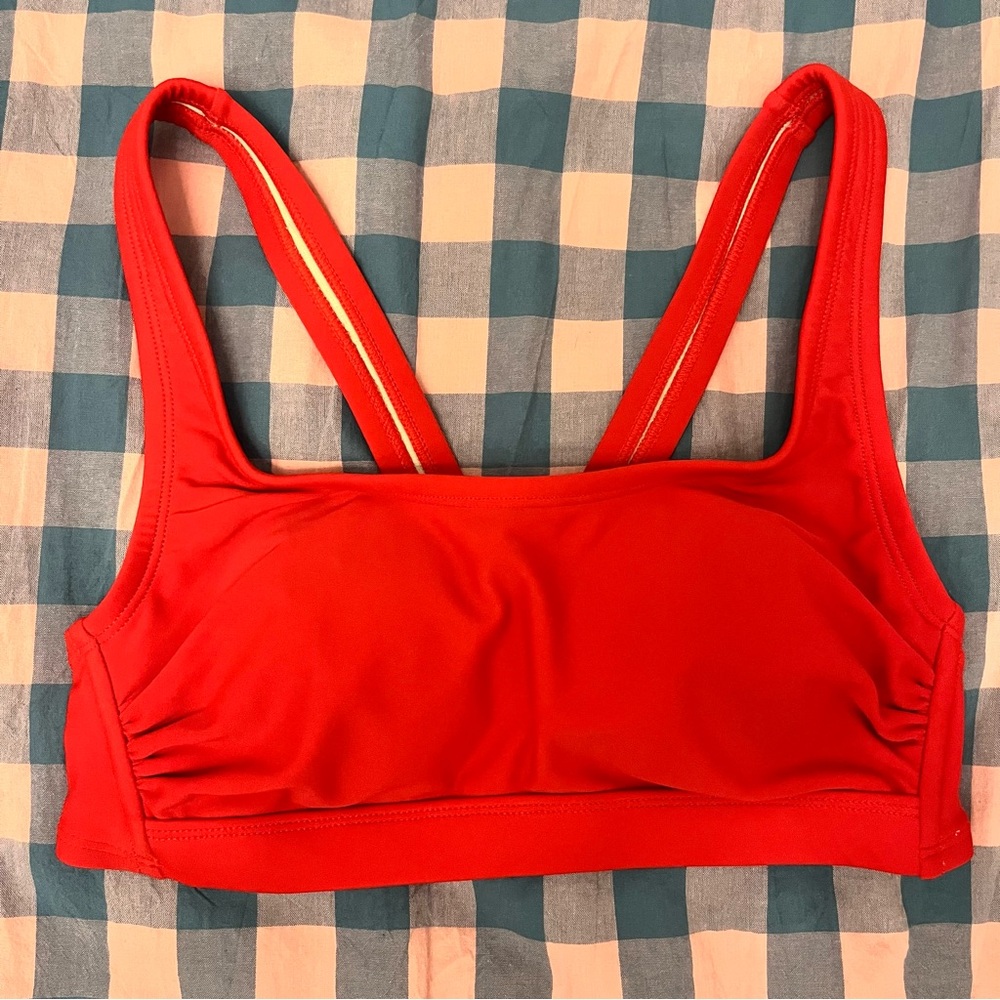 Kona Sol Vibrant Red Bikini Top